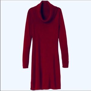 Athleta red turtleneck dress